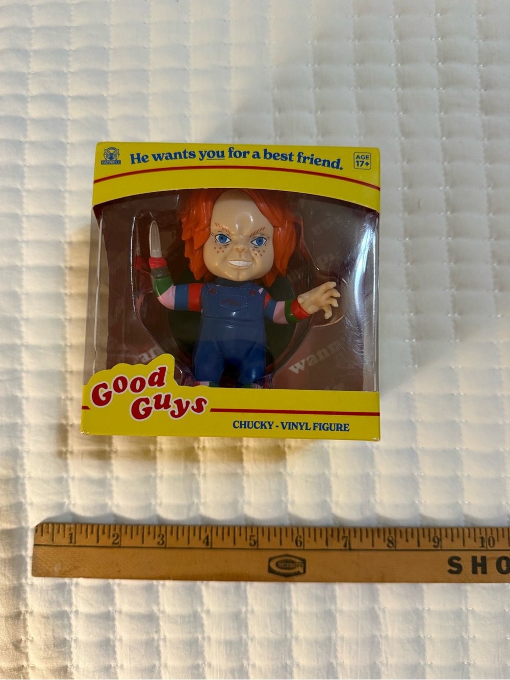 Good Guys Chucky Vinyl Figure - Blue Overalls, Red Hair